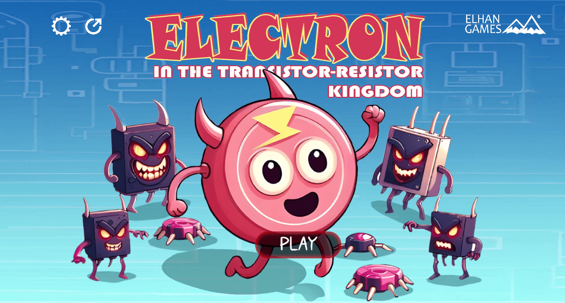 Electron in the transistor-resistor kingdom - paly game