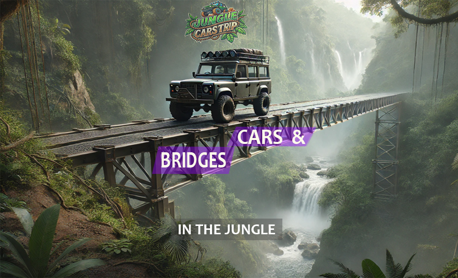 Overcoming large obstacles using bridge-like structures on cars in the wild and games