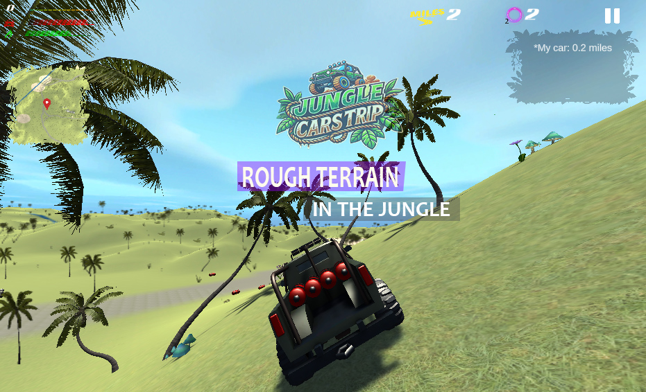 Features of overcoming terrain on rough terrain in the jungle on off-road vehicles in real and games