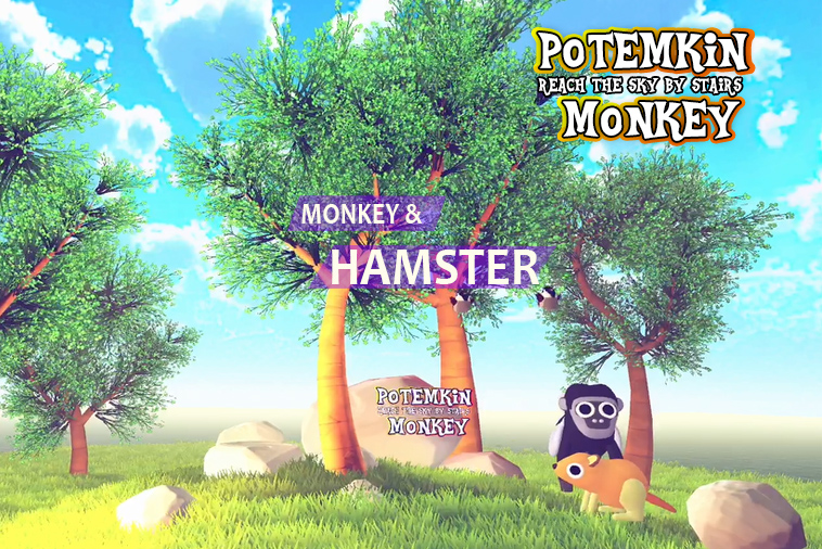 Fight for survival: monkey and hamster meet in the wild and in games