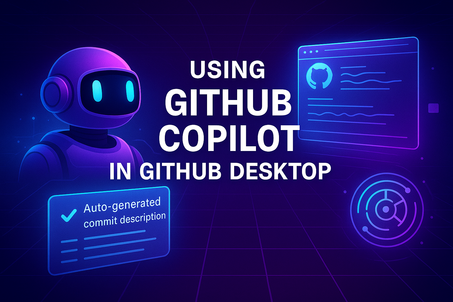 Using GitHub Copilot in GitHub Desktop to Automatically Generate Commit Descriptions and Customize It
