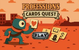 Professions Cards Quest - paly game