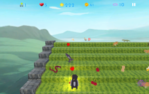 Potemkin Monkey on the fruit stairs - paly game