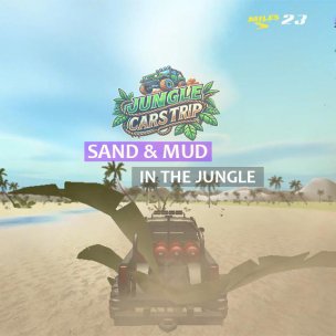 Car glass pollution from sand and mud in the jungle in life...