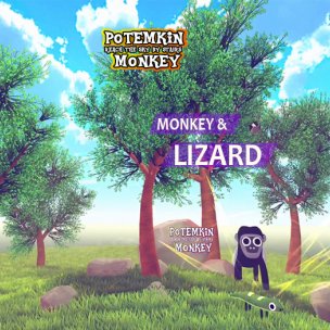Fight for Survival: Monkey and Lizard Meet in the Wild and i...